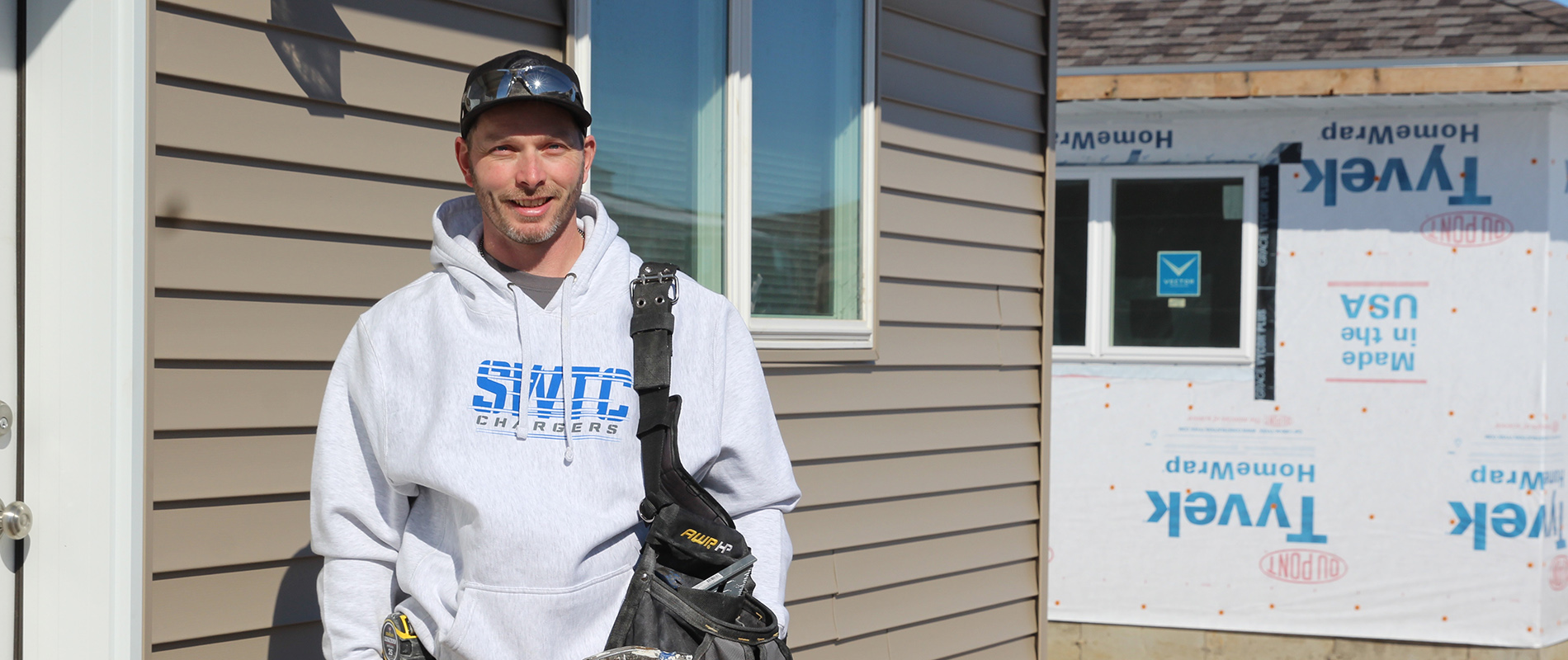 Building Trades Carpentry Student