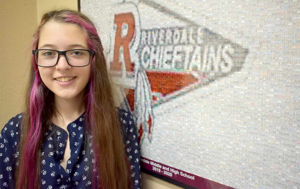 Close up of female smiling