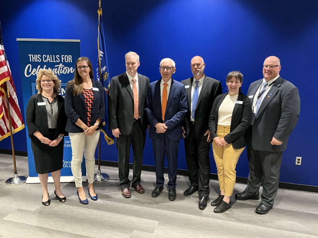 Governor Evers with Southwest Tech staff