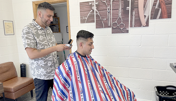 Image for Salinas making a name for himself as local barber (video) article