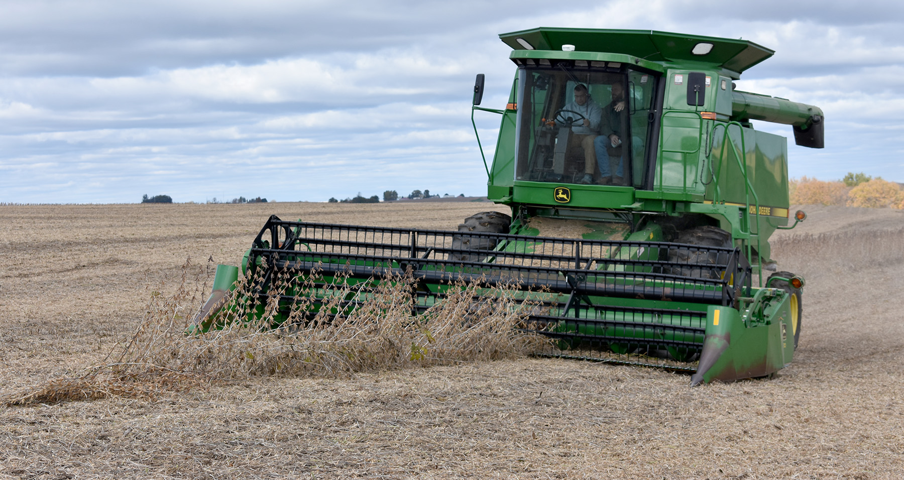 Image for Students complete first harvest on new crop ground article