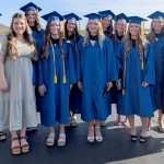 Radiography graduates in their caps and gowns.