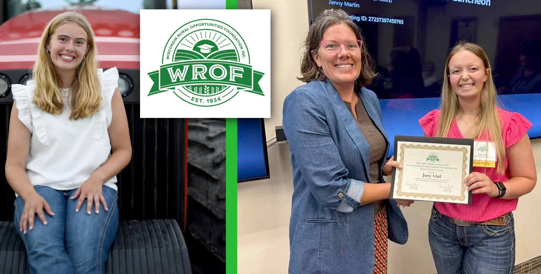 Image for Two Students Receive WROF Scholarships article