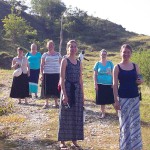 Nursing students and staff in Haiti