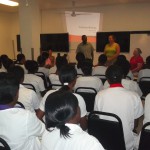Presentation by Southwest Tech Nursing Student to Haitian Nursing Students