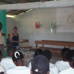 Presentation by Southwest Tech Nursing Student to Haitian Nursing Students