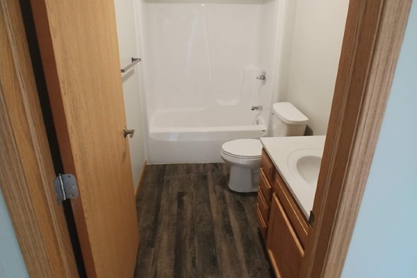 Two-Story Duplex bathroom